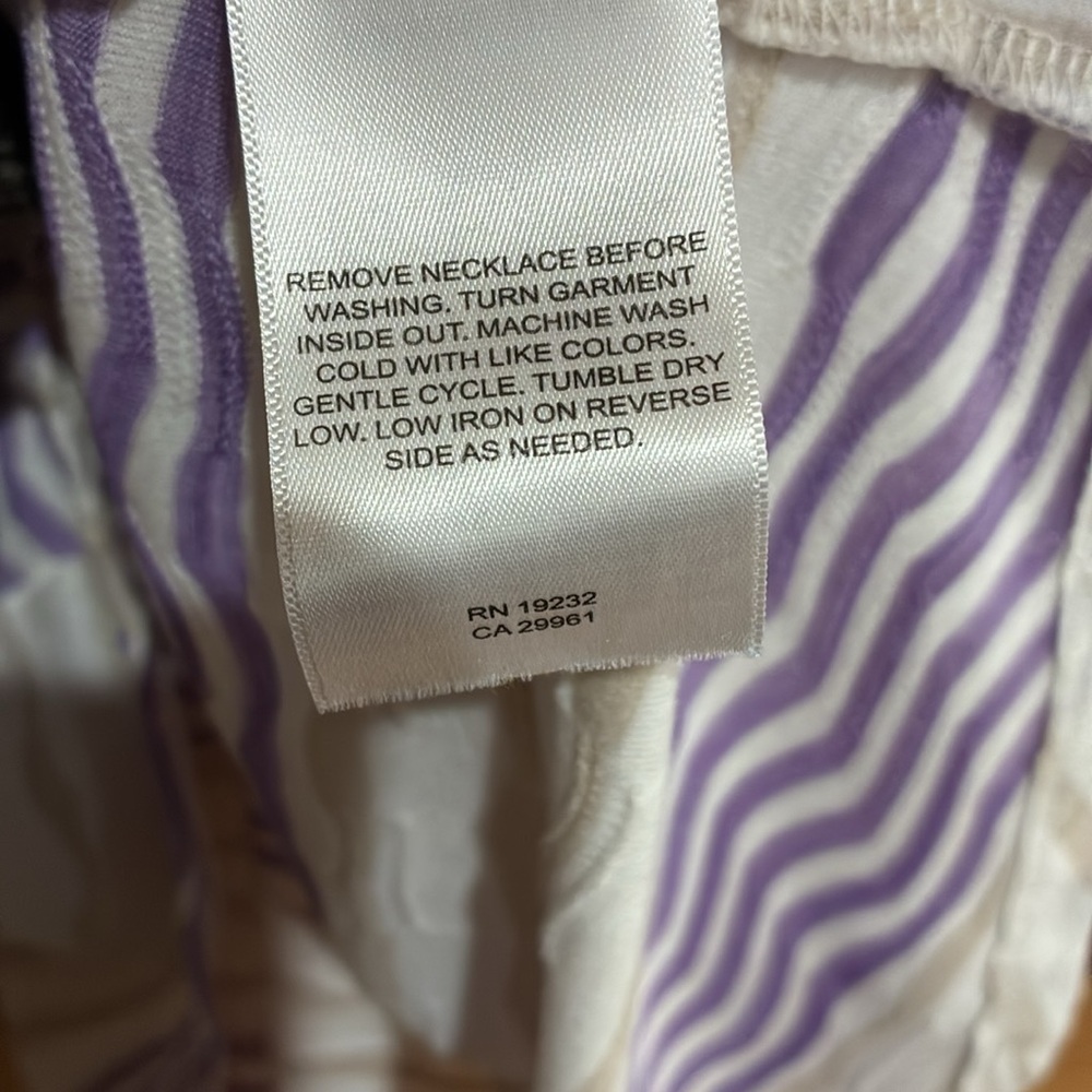 Alfred Dunner Women's Garden Party Spliced Stripe Texture Top size PXL - Picture 4 of 12
